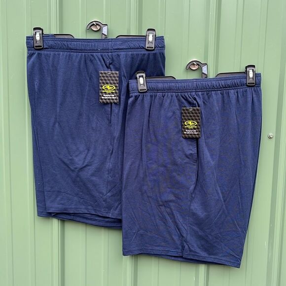 Men's Tri Blend Comfy Active Athletic Lounge Shorts 2-Pack Size 3XL - Picture 1 of 8